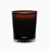 "Amber" - Bougie en verre soufflé main rechargeable