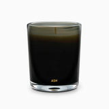 "Ash" - Bougie en verre soufflé main rechargeable