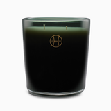 "Fern" - Grande bougie "Double Wick" en verre soufflé