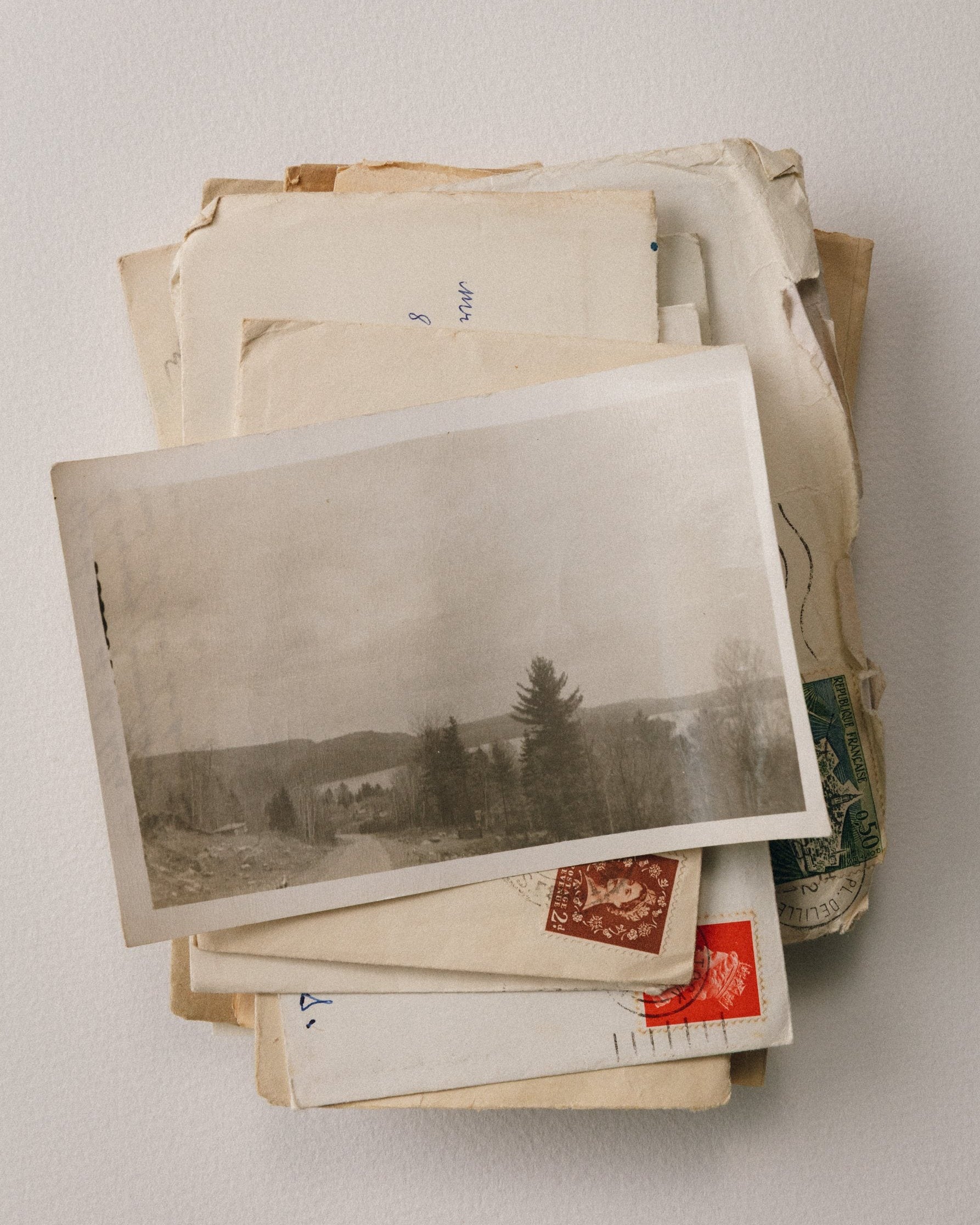 Ink on Paper: a stack of old letters