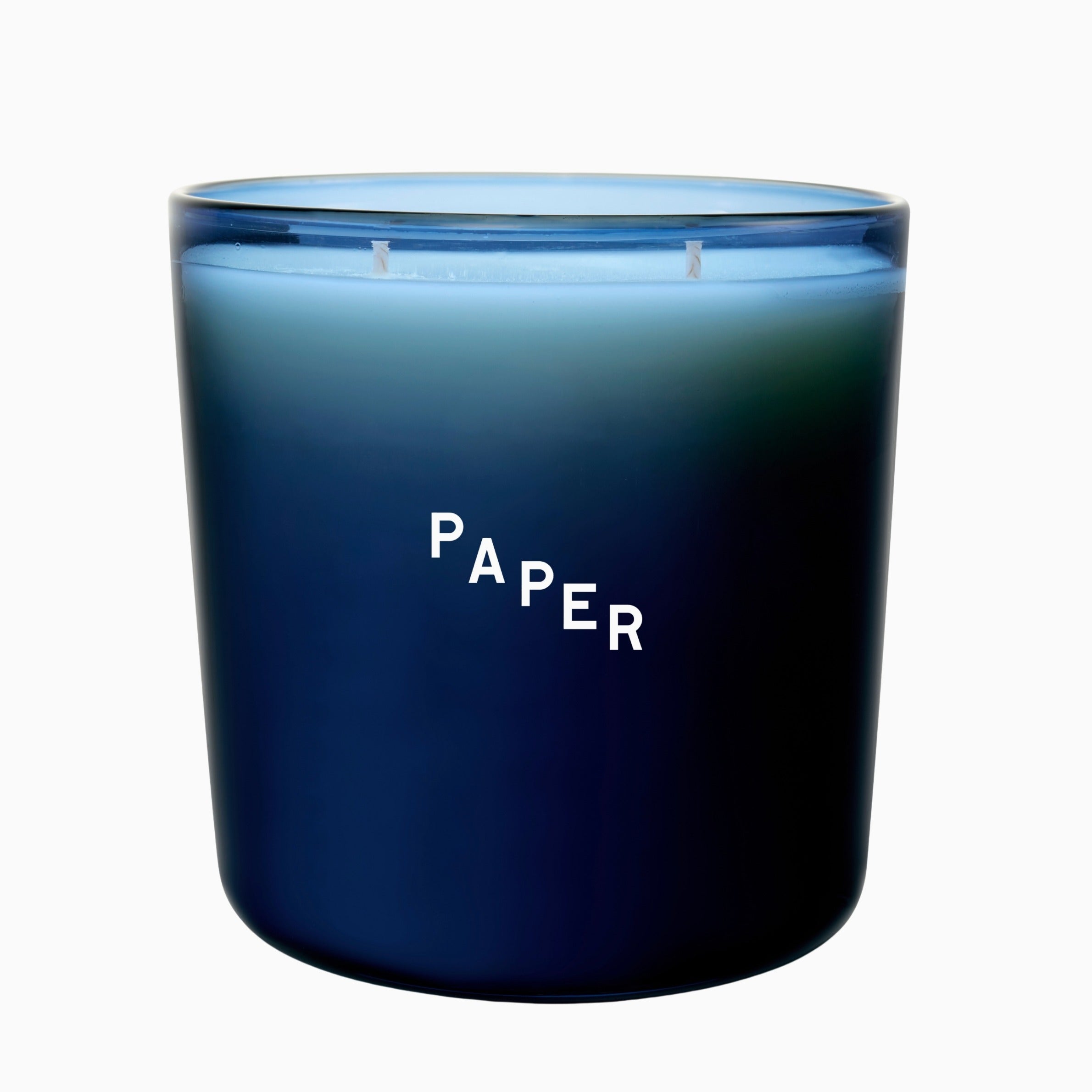 Paper Double Wick Handblown Candle