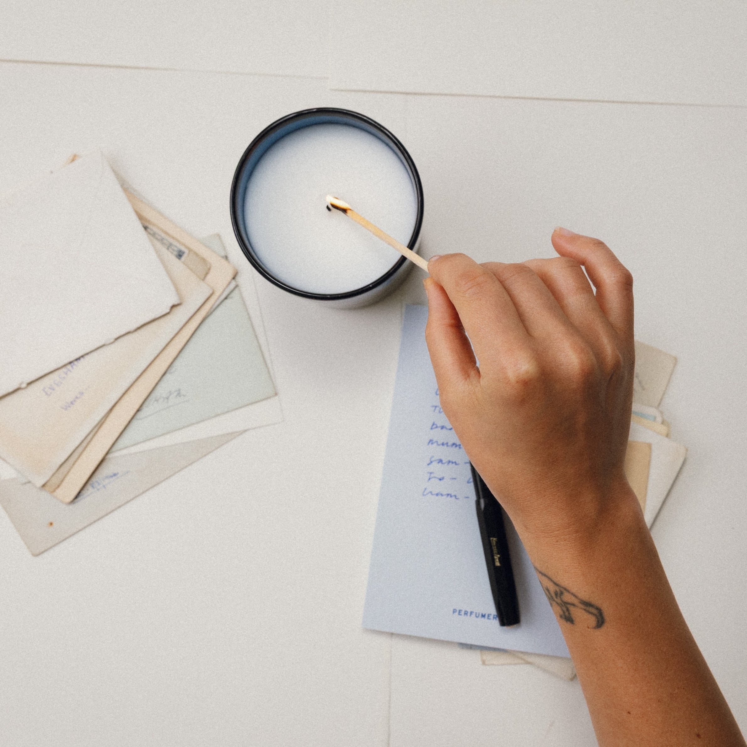Paper Handblown Refillable Candle